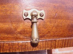 E W Godwin for William Watt. An early mahogany and inlaid single drawer chess table - Thumbnail 10