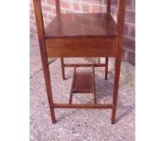 E W Godwin for William Watt. An early mahogany and inlaid single drawer chess table - Thumbnail 11