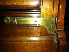Lamb of Manchester. A near pair of superior quality Aesthetic Movement bedside cabinets. - Thumbnail 12