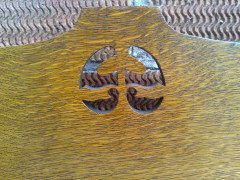 A Good Quality Arts & Crafts Oak Bureau Bookcase - Thumbnail 6
