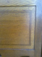 A Good Quality Arts & Crafts Oak Bureau Bookcase - Thumbnail 7