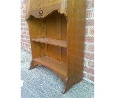 A Good Quality Arts & Crafts Oak Bureau Bookcase - Thumbnail 9