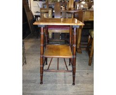 Wells and Co. A walnut square occasional table after E. W. Godwin - Thumbnail 2