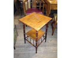 Wells and Co. A walnut square occasional table after E. W. Godwin - Thumbnail 4
