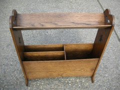 Harris Lebus. Arts & Crafts Oak Bookcase/magazine Rack - Thumbnail 2