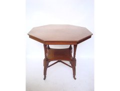 Jas Shoolbred and Co. Aesthetic Movement walnut centre table - Thumbnail 1