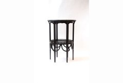 Morris & Co. Attributed, Two similar Aesthetic Movement ebonised circular wine tables - Thumbnail 2