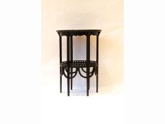 Morris & Co. Attributed, Two similar Aesthetic Movement ebonised circular wine tables - Thumbnail 6
