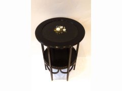 Morris & Co. Attributed, Two similar Aesthetic Movement ebonised circular wine tables - Thumbnail 7