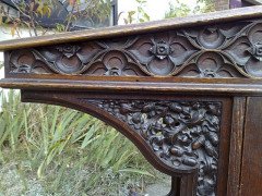 A W N Pugin (style of). A Gothic Revival oak Davenport - Thumbnail 17