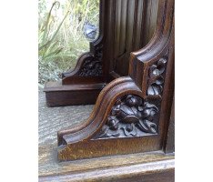 A W N Pugin (style of). A Gothic Revival oak Davenport - Thumbnail 20