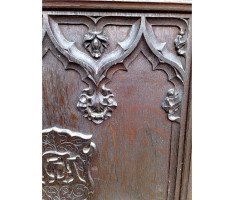 A W N Pugin (style of). A Gothic Revival oak Davenport - Thumbnail 29