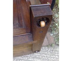 A W N Pugin (style of). A Gothic Revival oak Davenport - Thumbnail 32