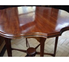 Morris & Co. A rare fine quality side table with shaped top and six legs - Thumbnail 5