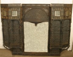 Thomas Jeckyll for Barnard Bishop and Barnard. Anglo-Japanese cast iron overmantle - Thumbnail 1