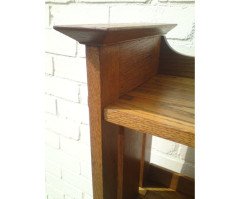 Wylie & Lochhead. An Arts & Crafts Oak adjustable bookcase - Thumbnail 3
