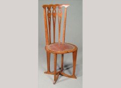 George Logan. Rare set of four Arts & Crafts side chair - Thumbnail 2