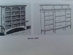 George Jack for Morris & Co. A super quality breakfront walnut open bookcase - Thumbnail 8
