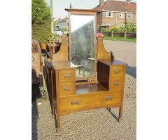 Liberty & Co., Oak Arts & Crafts Three Piece Bedroom Suite - Thumbnail 6