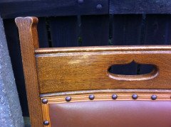Liberty & Co. Attributed, a set of seven Arts & Crafts Oak dining chairs - Thumbnail 6