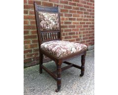 Two sets of four Oak dining chairs and a similar pair the design Attributed, to E.W.Godwin - Thumbnail 8