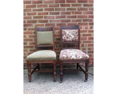 Two sets of four Oak dining chairs and a similar pair the design Attributed, to E.W.Godwin - Thumbnail 14