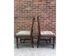 Two sets of four Oak dining chairs and a similar pair the design Attributed, to E.W.Godwin - Thumbnail 18