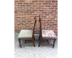 Two sets of four Oak dining chairs and a similar pair the design Attributed, to E.W.Godwin - Thumbnail 19