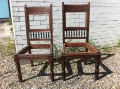 Two sets of four Oak dining chairs and a similar pair the design Attributed, to E.W.Godwin - Thumbnail 21