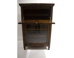 Bruce Talbert for Gillows. A Gothic revival Oak cabinet with carved florets to the front and the sides - Thumbnail 3