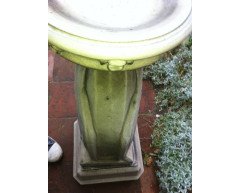 Rare set of stoneware garden ornaments and matching bird bath - Thumbnail 7