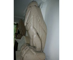 A rare set of stoneware garden ornaments and matching bird bath - Thumbnail 15