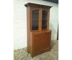 Arthur Simpson. A good early Arts & Crafts Oak bookcase - Thumbnail 2