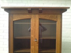 Arthur Simpson. A good early Arts & Crafts Oak bookcase - Thumbnail 3