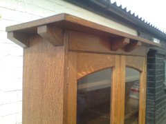 Arthur Simpson. A good early Arts & Crafts Oak bookcase - Thumbnail 4