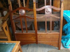 Shapland & Petter. Arts & Crafts Mahogany 3' Single Bed - Thumbnail 5