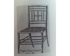 Liberty & Co. A set of Aesthetic Movement ebonised chairs after designs by Ford Maddox Brown with a Moresque style. - Thumbnail 1