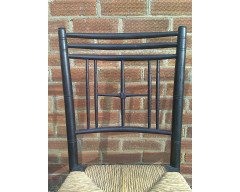 Liberty & Co. A set of Aesthetic Movement ebonised chairs after designs by Ford Maddox Brown with a Moresque style. - Thumbnail 7