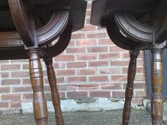 John Henry Chamberlain Attributed, for Pluknett and Steevens. A pair of almost identical Gothic Revival side table - Thumbnail 6