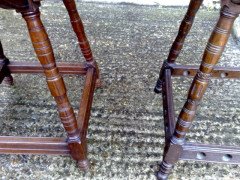 John Henry Chamberlain Attributed, for Pluknett and Steevens. A pair of almost identical Gothic Revival side table - Thumbnail 7