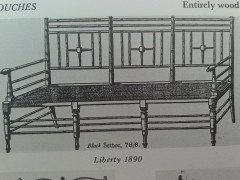 Liberty & Co. A set of Aesthetic Movement ebonised chairs after designs by Ford Maddox Brown with a Moresque style. - Thumbnail 11