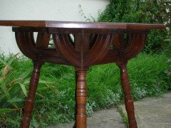 John Henry Chamberlain Attributed, for Pluknett and Steevens. A pair of almost identical Gothic Revival side table - Thumbnail 13