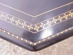 Gillows. Aesthetic Movement ebonised and brass ball inlay sidetable - Thumbnail 6
