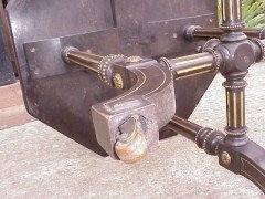 Gillows. Aesthetic Movement ebonised and brass ball inlay sidetable - Thumbnail 8