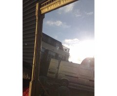 A Large Gothic Revival Gilt and Incised Mirror - Thumbnail 7