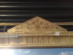 A Large Gothic Revival Gilt and Incised Mirror - Thumbnail 9