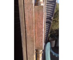 A Large Gothic Revival Gilt and Incised Mirror - Thumbnail 17