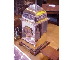 An Arts & Crafts Silver Plated Clock - Thumbnail 2