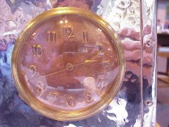 An Arts & Crafts Silver Plated Clock - Thumbnail 4