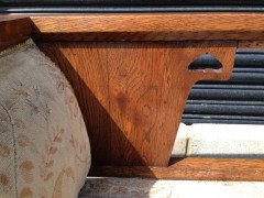 Liberty & Co. A stylish super quality solid Oak Arts & Crafts chaise lounge - Thumbnail 4